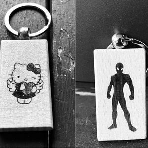 your fave characters on a keychain!